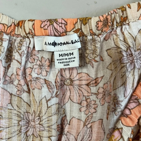 American Eagle Outfitters Floral Blouse in Yellow and Pink - Picture 4 of 9